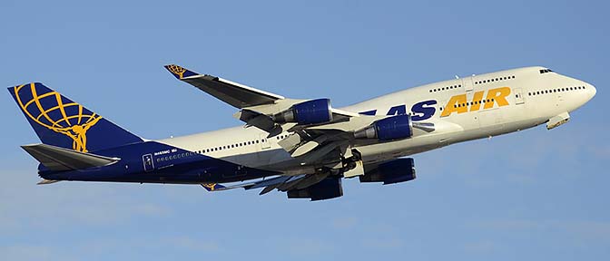 Atlas Boeing 747-446 N465MC, Phoenix Sky Harbor, January 3, 2015